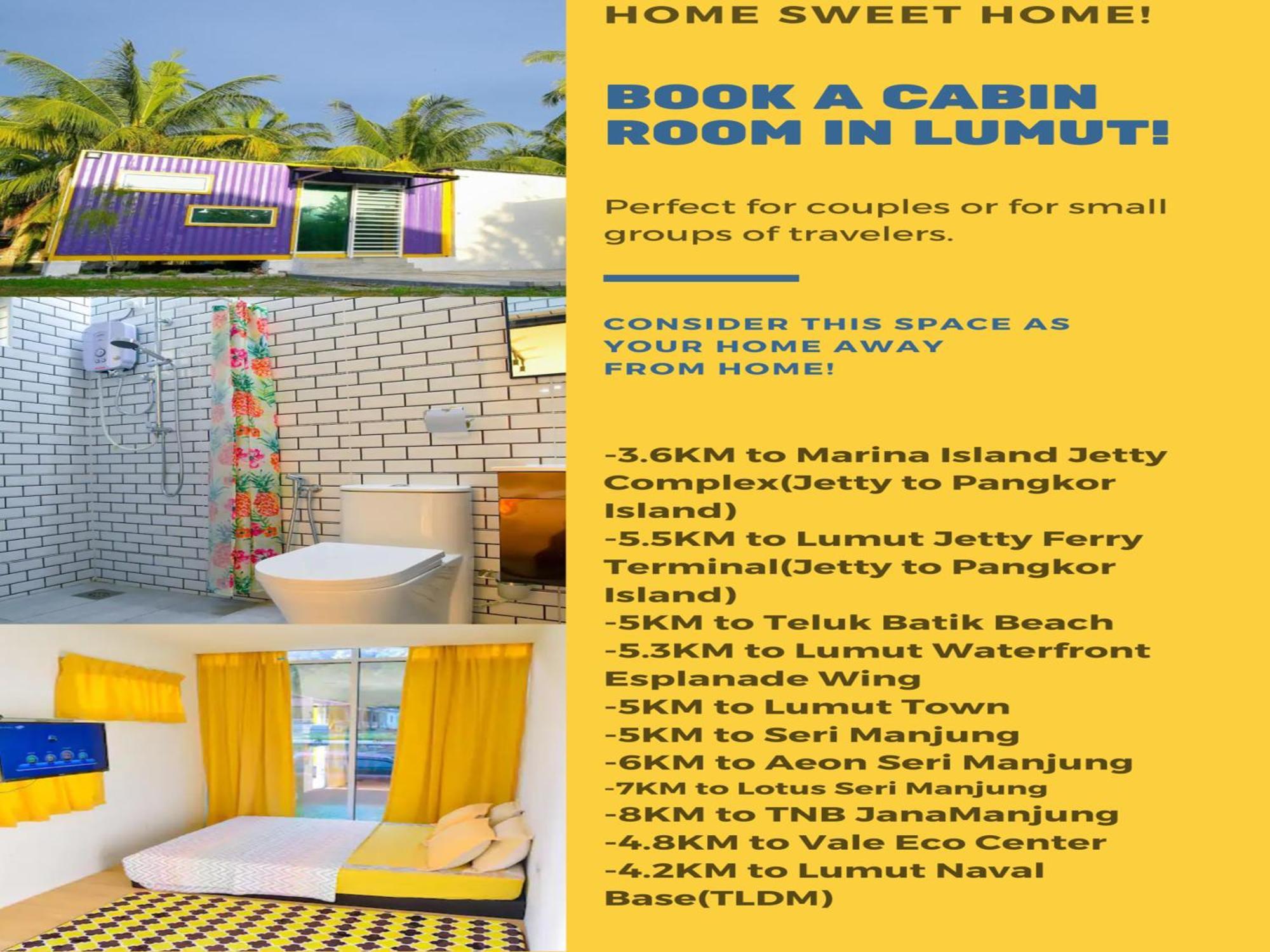 Purple Cube At Lumut Cube Homestay Kontena Екстер'єр фото